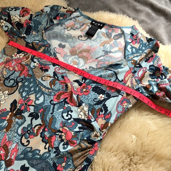 Wrap style dress with sweetheart neckline size L - Picture 7 of 8